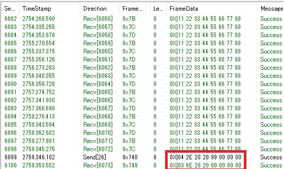 SID=0x2Eによる書き込み