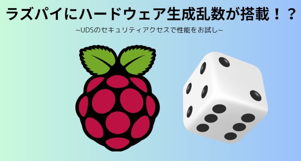 ラズパイとハードウェア生成乱数のイメージ